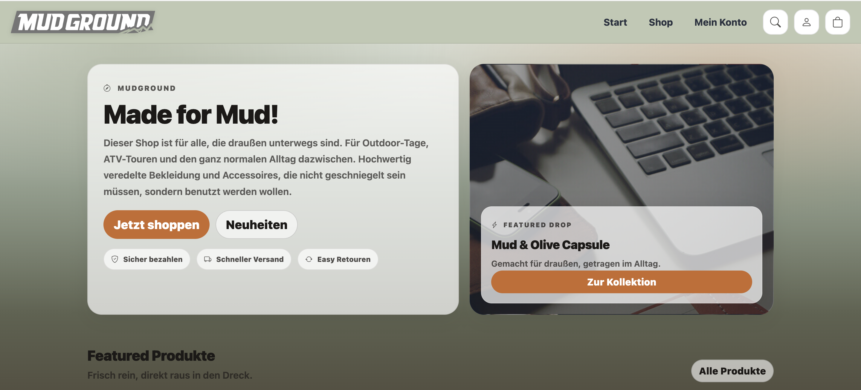 Mudground – Projekt